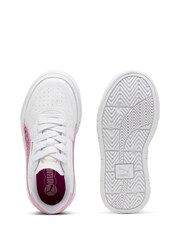 Puma White Kids Girls Cali Court Animal Print Sneakers - Image 6 of 6