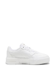 Puma White Kids Girls Cali Court Leather Sneakers - Image 1 of 6