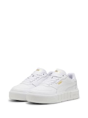 Puma White Kids Girls Cali Court Leather Sneakers - Image 2 of 6
