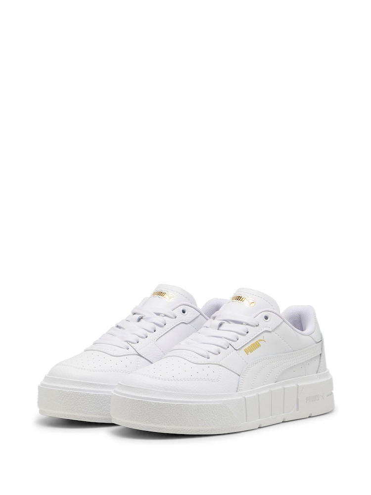 Puma White Kids Girls Cali Court Leather Sneakers - Image 2 of 6