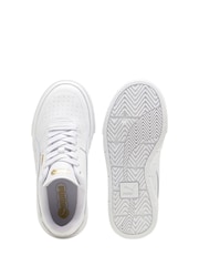 Puma White Kids Girls Cali Court Leather Sneakers - Image 4 of 6