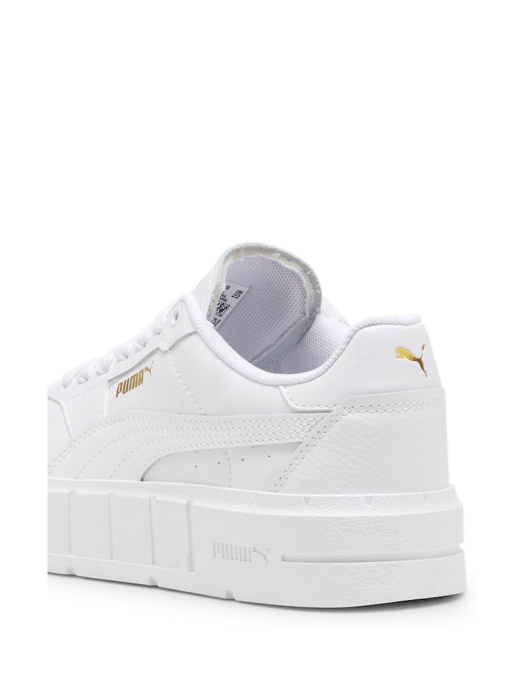 Puma White Kids Girls Cali Court Leather Sneakers - Image 6 of 6