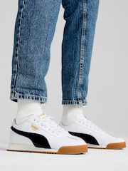 Puma White Unisex Roma 68 Revival Sneakers - Image 1 of 6