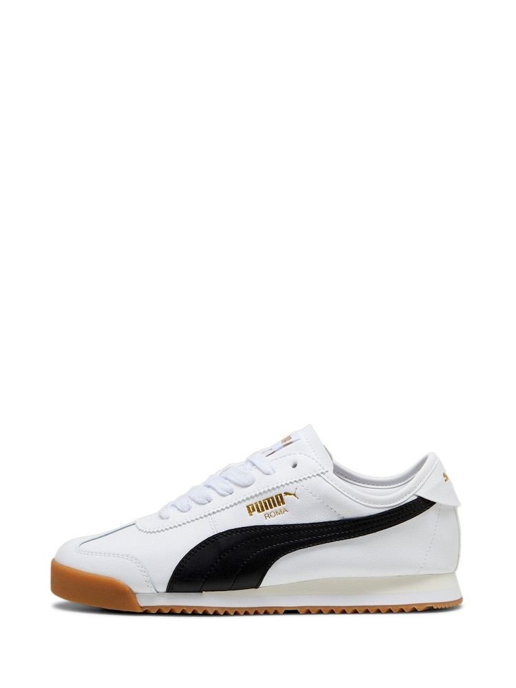 Puma White Unisex Roma 68 Revival Sneakers - Image 3 of 6