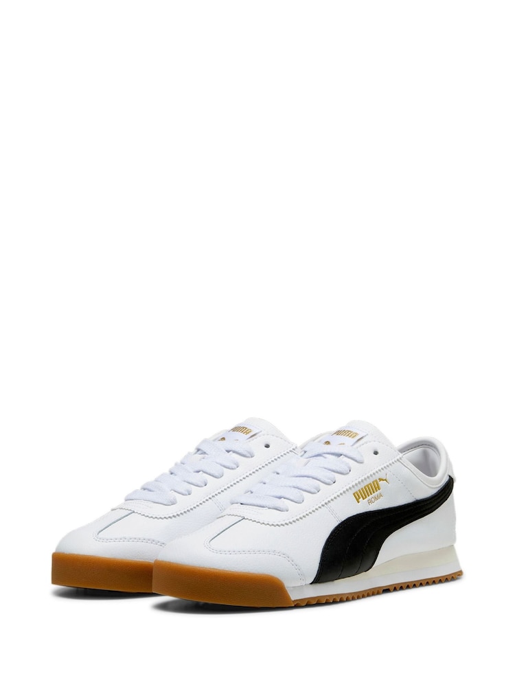 Puma White Unisex Roma 68 Revival Sneakers - Image 4 of 6