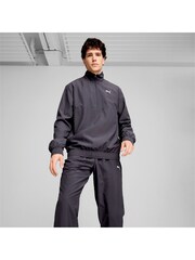 Puma Grey Mens Woven Quarter Zip Tracksuit - Image 1 of 1