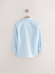 Light Blue Long Sleeve Long Sleeves Smart Trimmed Shirt (3-16yrs) - Image 2 of 4