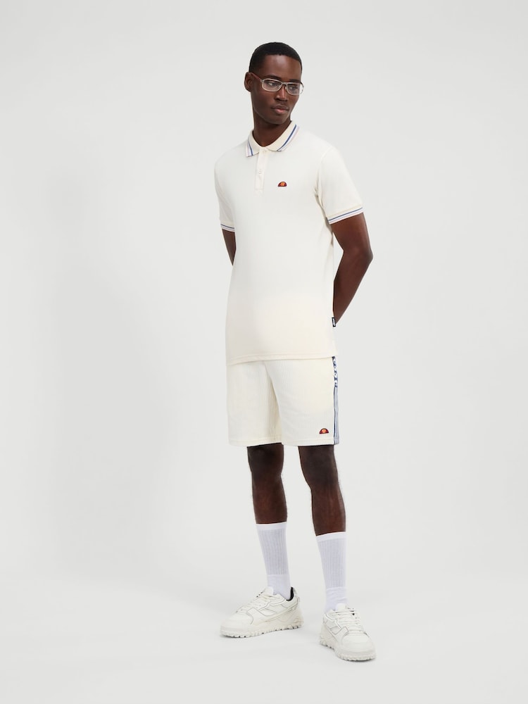 Ellesse Mens Tomatro White Shorts - Image 2 of 7