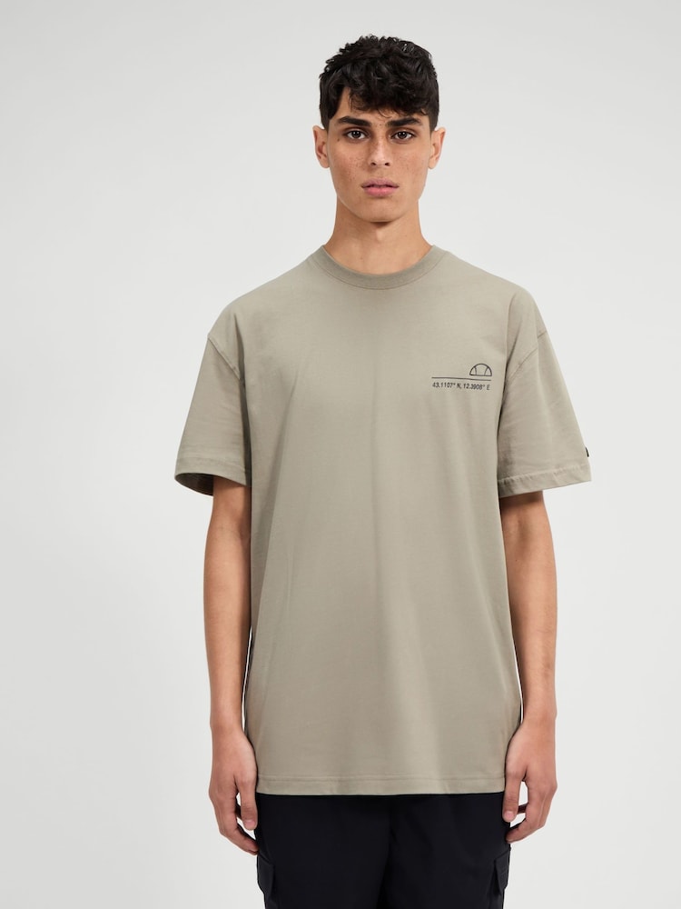 كاكي أخضر - تيشرت Parete للرجال من Ellesse - Image 1 of 6