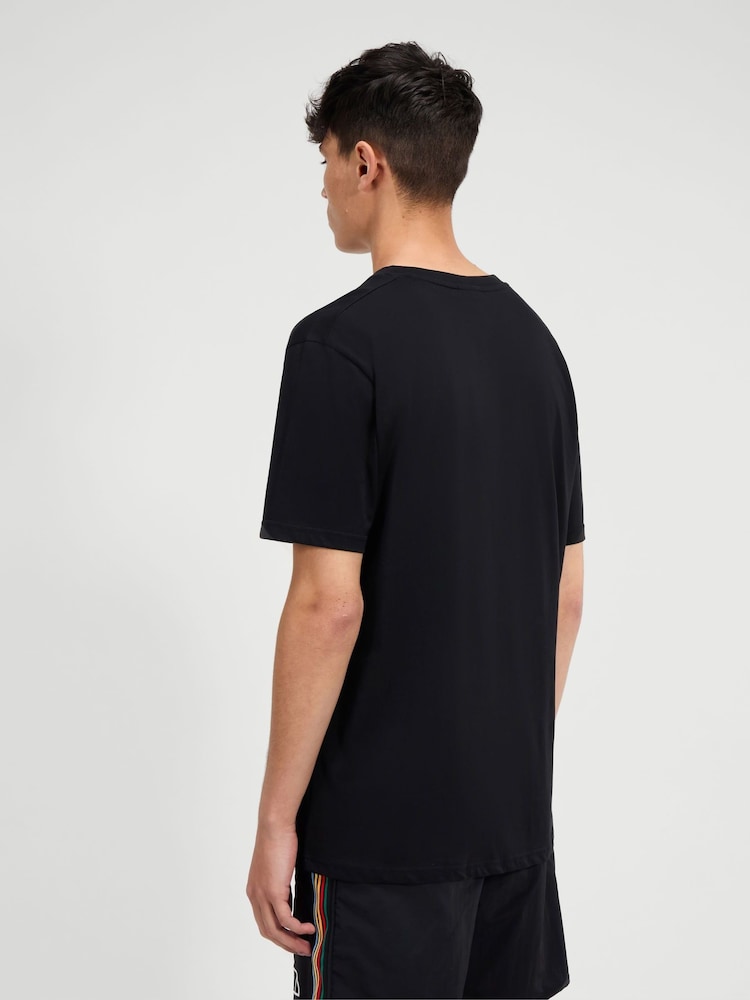 Ellesse Mens 100% Cotton Lental Black T-Shirt - Image 2 of 5
