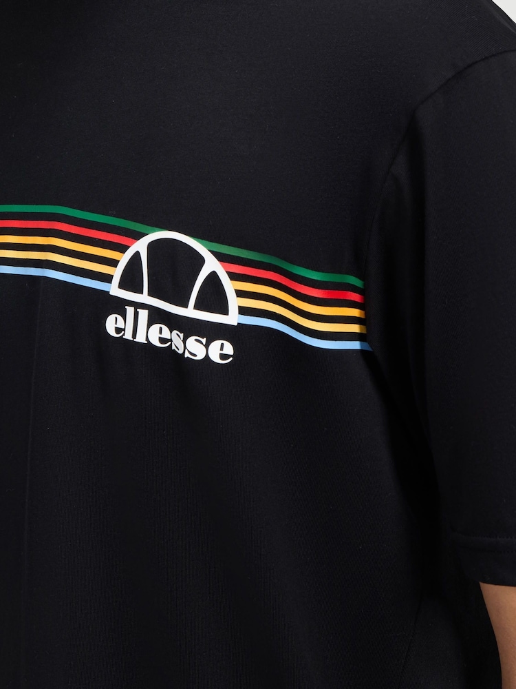 Ellesse Mens 100% Cotton Lental Black T-Shirt - Image 5 of 5