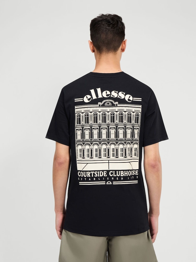 Ellesse Mens Courtside Club 100% Cotton T-Shirt - Image 2 of 7