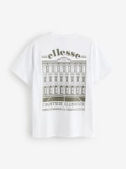 Ellesse Mens Courtside Club 100% Cotton T-Shirt - Image 2 of 2