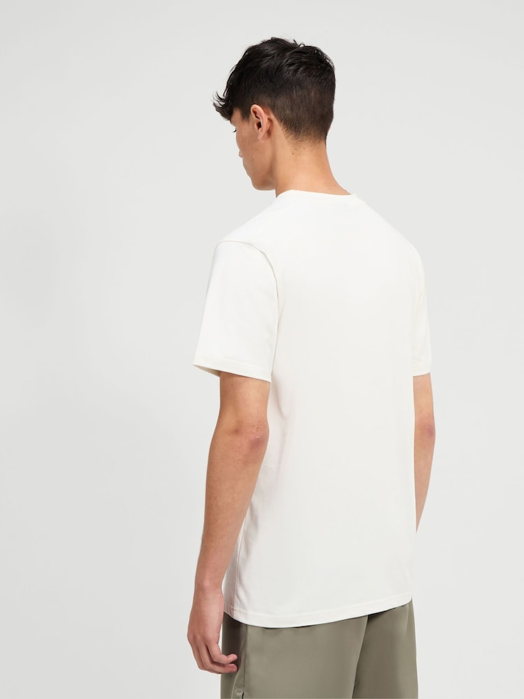 Ellesse Mens Mellino 100% Cotton White T-Shirt - Image 2 of 6