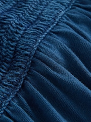 Navy Crochet Mix Midi Dress - Image 8 of 8