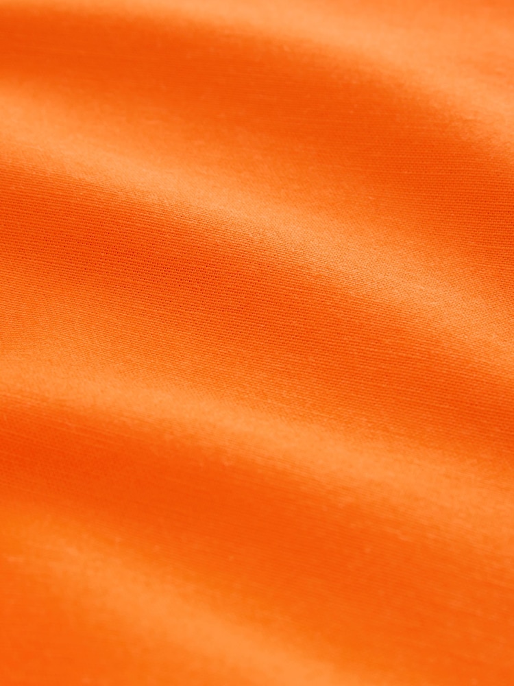 Orange Cornelli Wide Leg Jumpsuit With Linen - Image 7 of 7