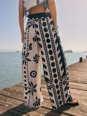 monochrome - Pantalon large avec lin - Image 4 de 7