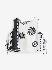 Monochrome Shell Top With Linen - Image 6 of 7