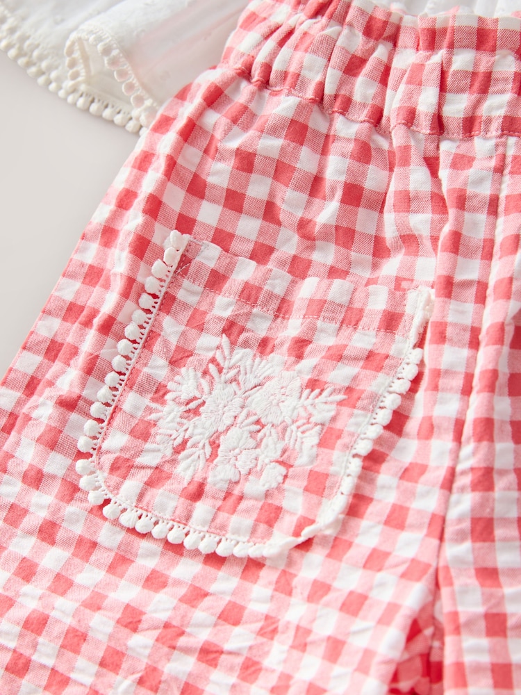 Rot/Weiß mit Vichykaros - Kombi-Set mit Bluse und Hose aus 100 % Baumwolle (3M.–8J.) - Bild 9 von 9 Rot/Weiß mit Vichykaros - Kombi-Set mit Bluse und Hose aus 100 % Baumwolle (3M.–8J.) - Bild 9 von 9