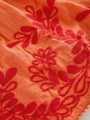 Orange Embroidered Summer Dress (3mths-10yrs) - Image 8 of 8