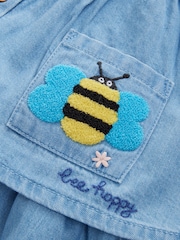 Blue Denim 100% Cotton Blouse And Skirt Co-ord Set (3mths-8yrs) - Image 7 of 9