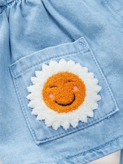 Blue Denim 100% Cotton Blouse And Skirt Co-ord Set (3mths-8yrs) - Image 8 of 9