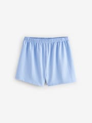 Blue Textured Tie Vest Short Set Pyjamas - Image 14 of 16