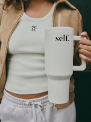 Cream self. 1.14L Tumbler Water Bottle - Image 3 of 5