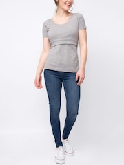 Seraphine Blue Maternity T-Shirts 2 Pack - Image 5 of 7