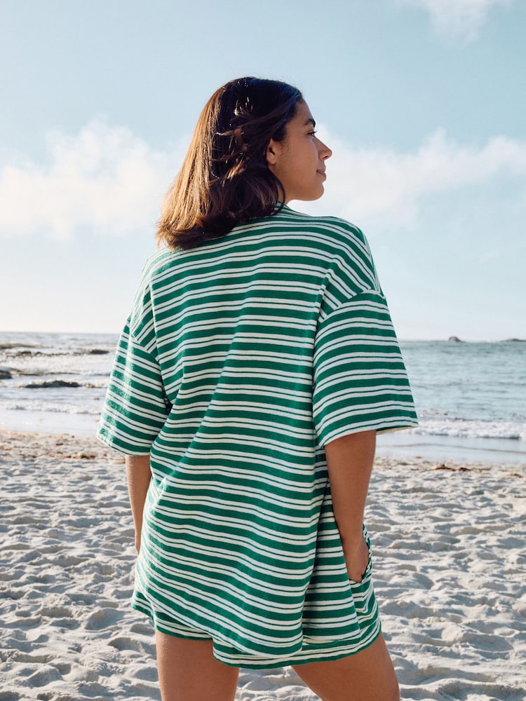 Green Self 100% Cotton Jersey Shirt - Image 4 of 5