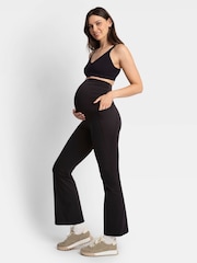 Seraphine Maternity Bootleg Black Leggings - Image 2 of 6