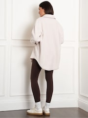 Seraphine Baby Cream Wearing Fleece Maternity Sweatshirt - Image 3 of 4