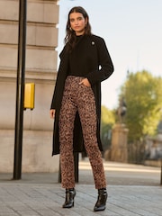 Friends Like These Black Funnel Wrap Coat - Image 2 of 5