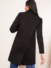 Friends Like These Black Twill Tailored Single Button Coat - Image 4 of 4