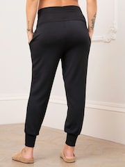 Seraphine Maternity Overbump Black Joggers - Image 2 of 8