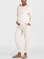 Seraphine Maternity Cream Overbump Joggers - Image 3 of 6
