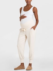 Seraphine Maternity Cream Overbump Joggers - Image 4 of 6
