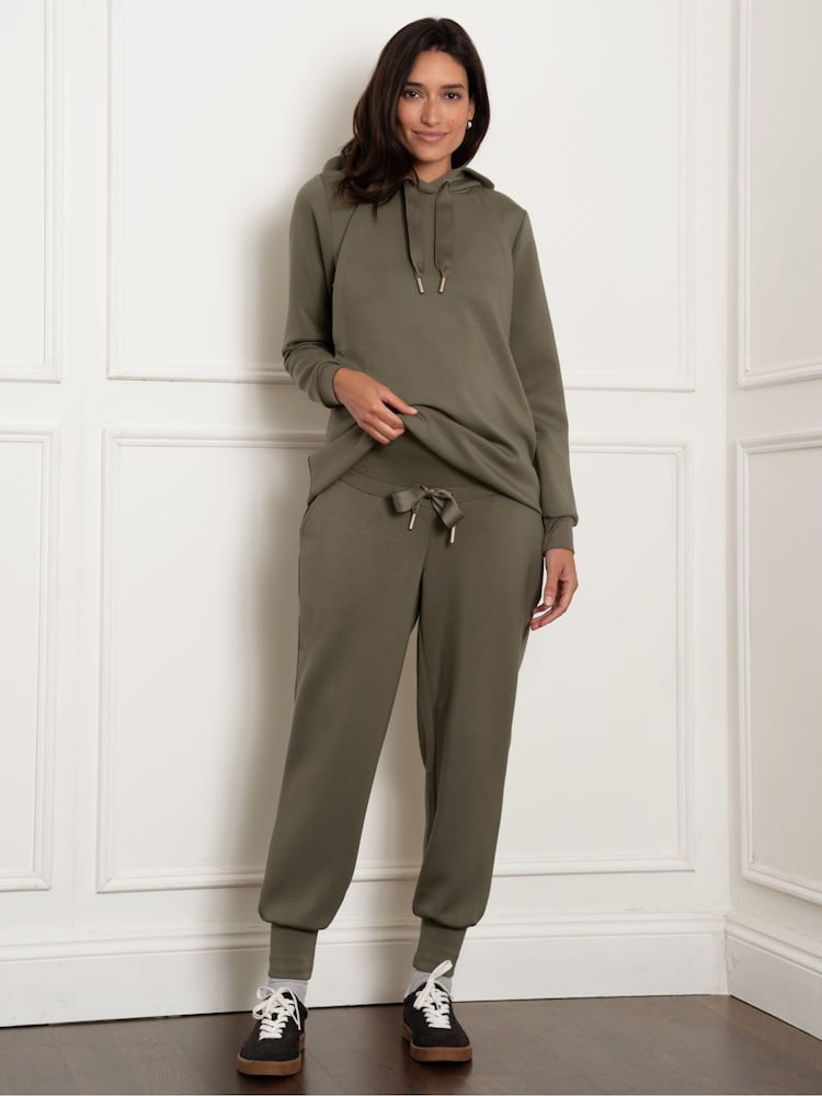 Seraphine Maternity Green Overbump Joggers - Image 1 of 4