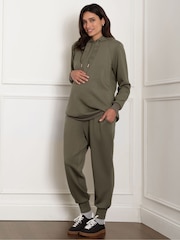 Seraphine Maternity Green Overbump Joggers - Image 2 of 4