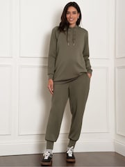 Seraphine Maternity Green Overbump Joggers - Image 3 of 4