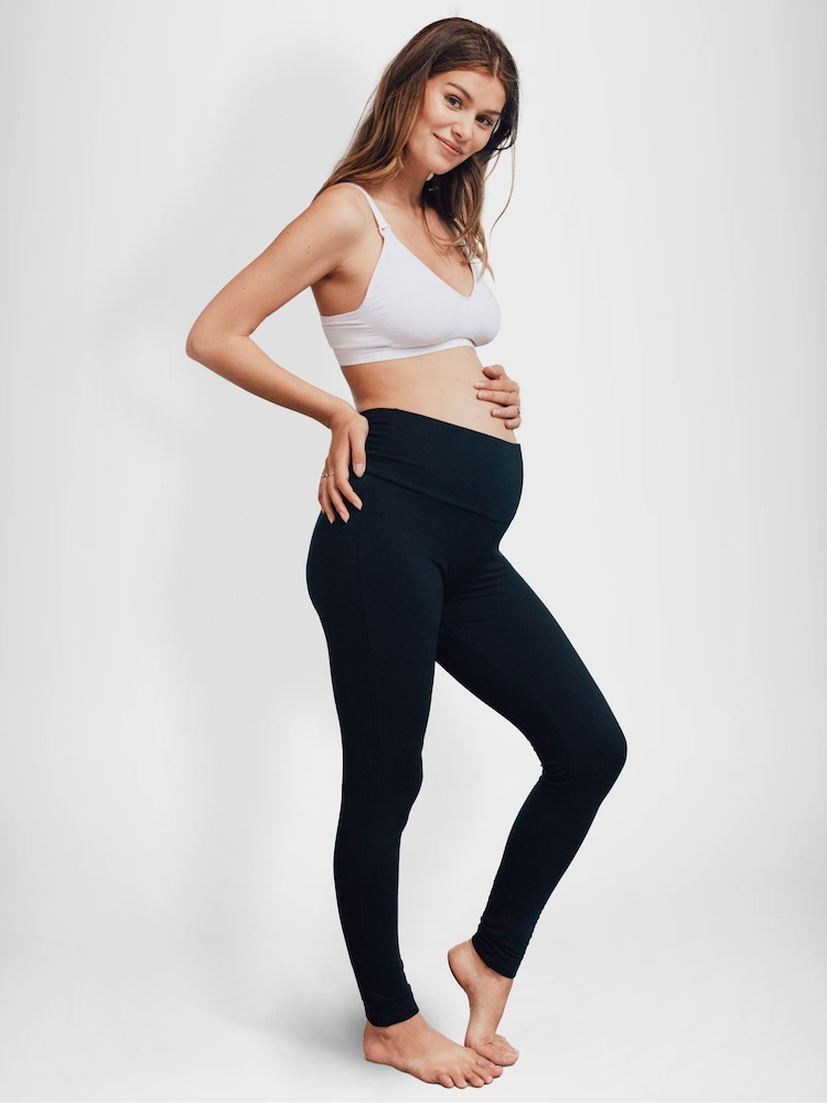 Seraphine Maternity Thermal Black Leggings - Image 4 of 4