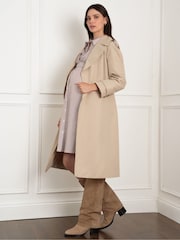 Seraphine Maternity Cream Trench Coat - Image 2 of 4