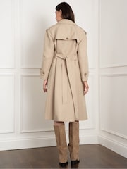 Seraphine Maternity Cream Trench Coat - Image 3 of 4