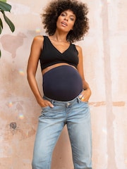 Seraphine Blue Tapered Maternity Jeans - Imagen 2 de 5