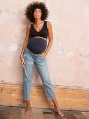 Seraphine Blue Tapered Maternity Jeans - Imagen 3 de 5
