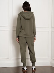 Seraphine Maternity Green Soft Hoodie with Nursing Zips - Image 4 of 6
