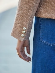 Sosandar Natural Boucle Pocket Detail Jacket - Image 5 of 5