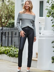 Sosandar Coated Straight Leg Jeans - Imagen 1 de 5