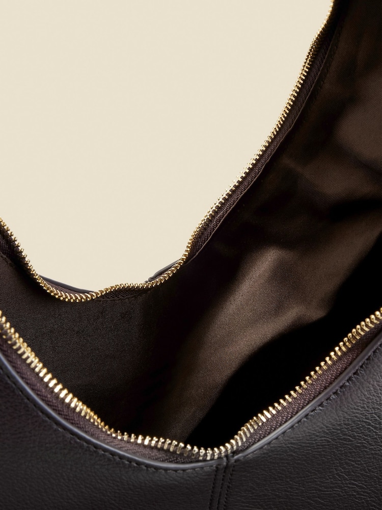 Sosandar Black Fringe Detail Western Shoulder Bag - Image 4 of 4