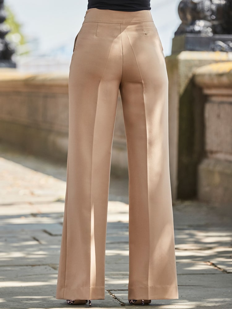 Sosandar Natural Kick Flare Trousers - Image 5 of 5